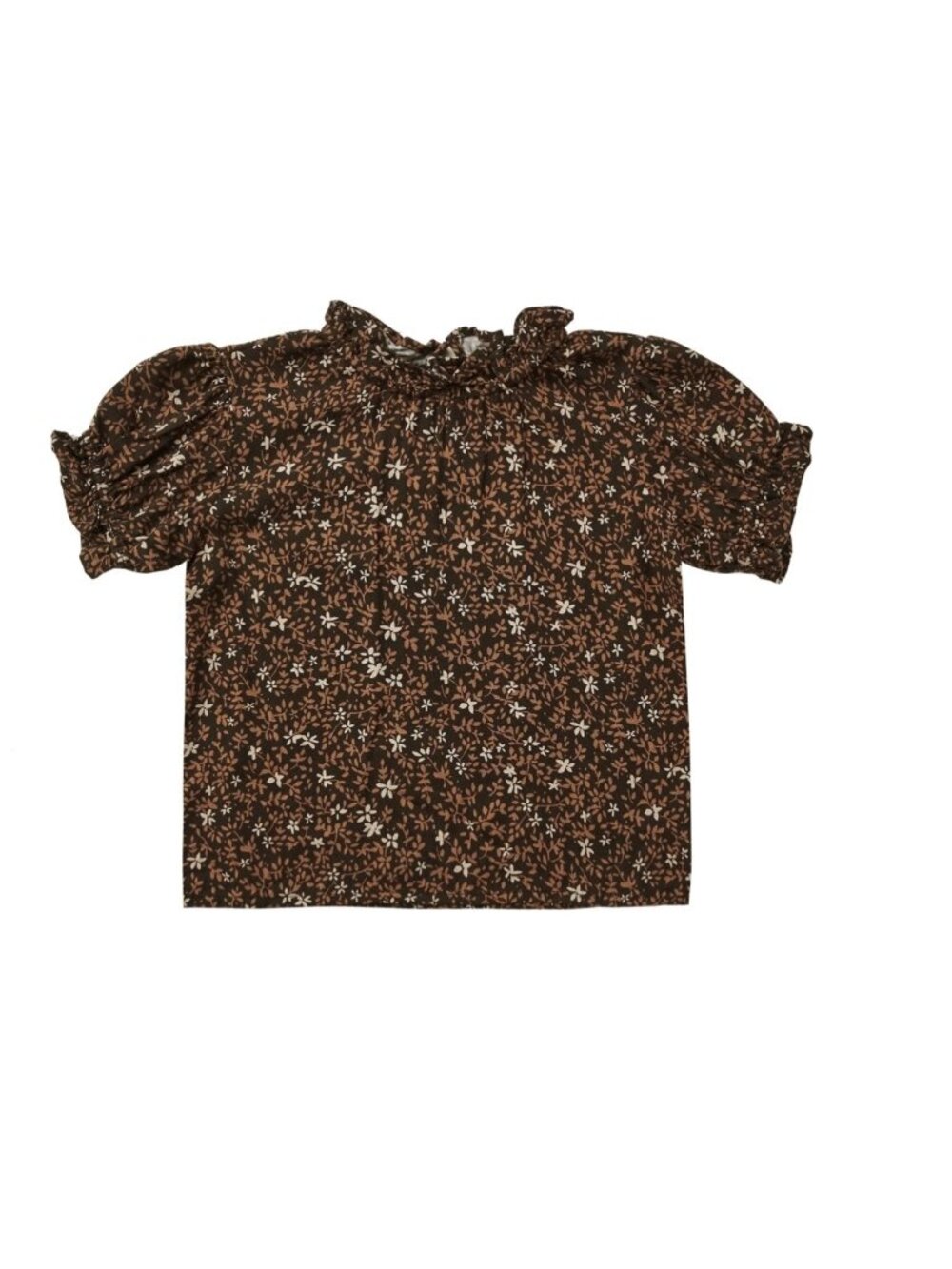 NWT Rylee + Cru  stella blouse  winter bloom floral black brown 2-3y